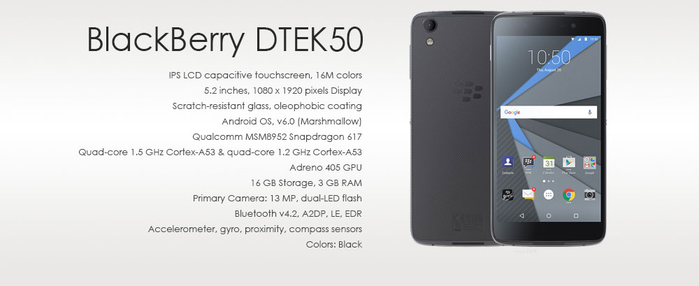 BlackBerry DTEK50
